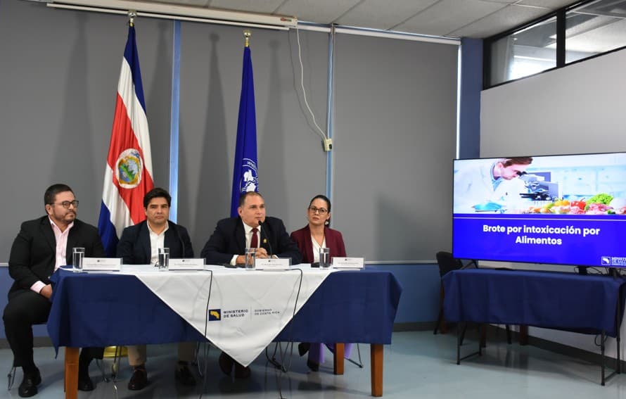 Ministerio de Salud de Costa Rica — Autoridades sanitarias logran contener brote por intoxicación alimentaria