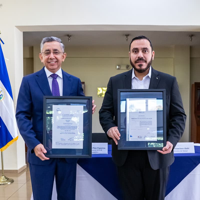 Ministerio de Salud (El Salvador) — Ministerio de Salud recibe certificación de Sistema de Gestión Antisoborno bajo la norma internacional ISO 37001